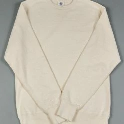 Samurai Jeans SWS-SC01 Japanese Cotton Sweatshirt Natural 32 Samurai Jeans SWS-SC01 Japanese Cotton Sweatshirt Natural