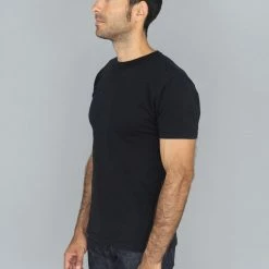 NEW ARRIVALS Samurai Jeans SJST22-RIM Loopwheel Ripened Cotton Solid Tee Sumi