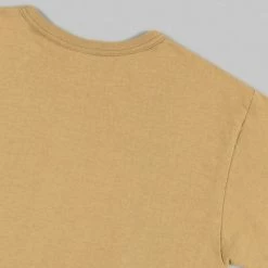 NEW ARRIVALS Samurai Jeans SJST22-RIM Loopwheel Ripened Cotton Solid Tee Beige