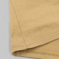 NEW ARRIVALS Samurai Jeans SJST22-RIM Loopwheel Ripened Cotton Solid Tee Beige