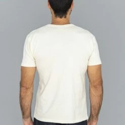 NEW ARRIVALS Samurai Jeans SJST22-RIM Loopwheel Ripened Cotton Solid Tee Ivory
