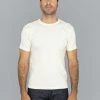 NEW ARRIVALS Samurai Jeans SJST22-RIM Loopwheel Ripened Cotton Solid Tee Ivory
