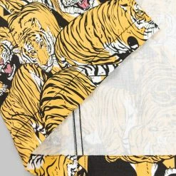 NEW ARRIVALS Samurai Jeans SSA22-HT One Hundred Tiger Shirt Black