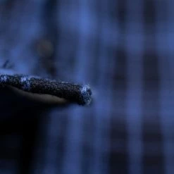 Samurai Jeans SIN21-01-OVS Rope Dyed Indigo Heavy Flannel Shirt Purple 59 Samurai Jeans SIN21-01-OVS Rope Dyed Indigo Heavy Flannel Shirt Purple