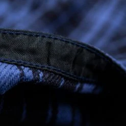 Samurai Jeans SIN21-01-OVS Rope Dyed Indigo Heavy Flannel Shirt Purple 54 Samurai Jeans SIN21-01-OVS Rope Dyed Indigo Heavy Flannel Shirt Purple