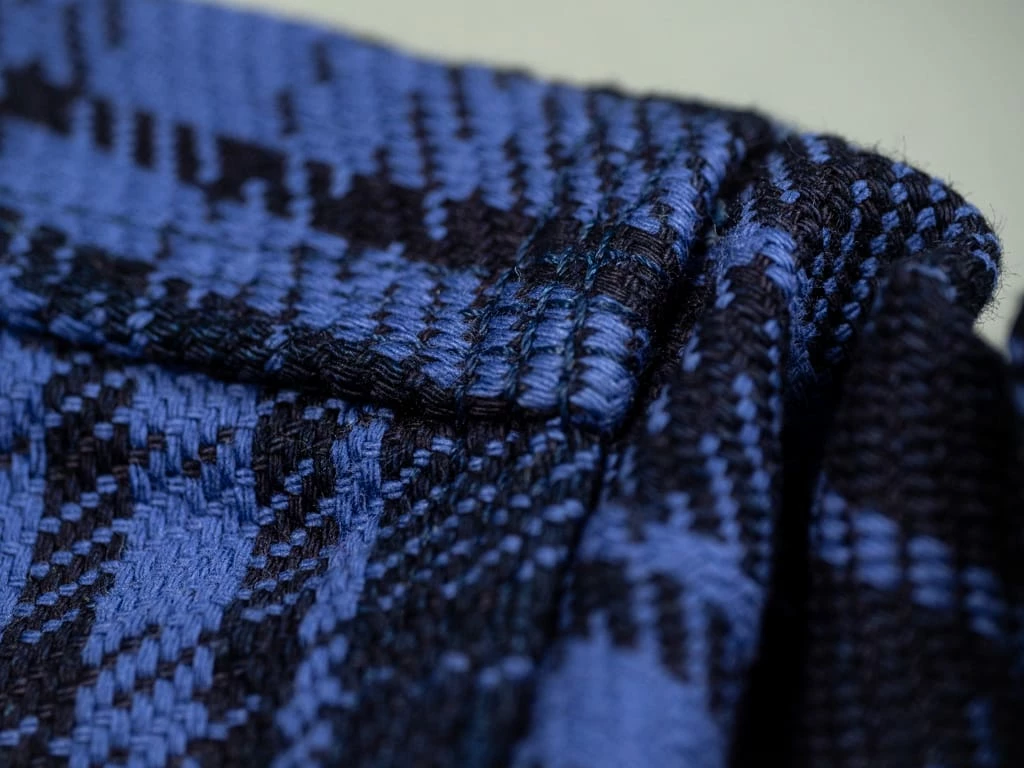 Samurai Jeans SIN21-01-OVS Rope Dyed Indigo Heavy Flannel Shirt Purple 34 Samurai Jeans SIN21-01-OVS Rope Dyed Indigo Heavy Flannel Shirt Purple