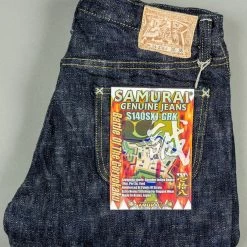 Samurai Jeans S140SXJ-GRK "Shinsengumi Goryokaku" 18oz Relax Tapered Jeans 45 Samurai Jeans S140SXJ-GRK