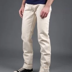 Samurai Jeans S710SC-KI Japanese Cotton Ecru 18oz Slim Straight Jeans