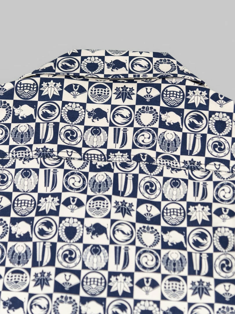 Samurai Jeans SSA22-UW Ushiwaka Kamon Shirt NEW ARRIVALS 22 Samurai Jeans SSA22-UW Ushiwaka Kamon Shirt NEW ARRIVALS