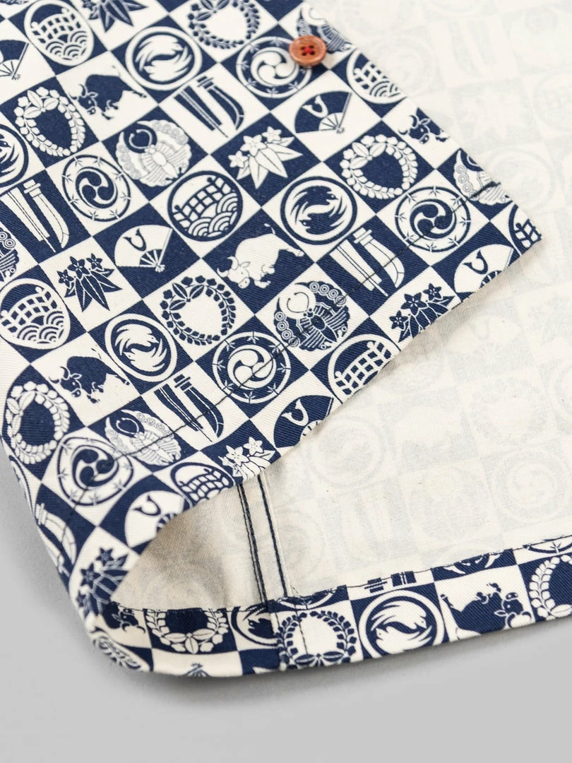 Samurai Jeans SSA22-UW Ushiwaka Kamon Shirt NEW ARRIVALS 24 Samurai Jeans SSA22-UW Ushiwaka Kamon Shirt NEW ARRIVALS