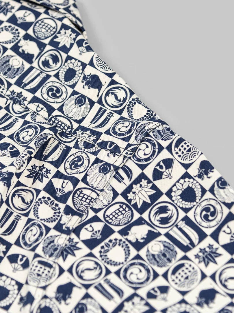Samurai Jeans SSA22-UW Ushiwaka Kamon Shirt NEW ARRIVALS 23 Samurai Jeans SSA22-UW Ushiwaka Kamon Shirt NEW ARRIVALS