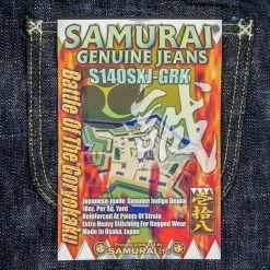 Samurai Jeans S140SXJ-GRK "Shinsengumi Goryokaku" 18oz Relax Tapered Jeans 55 Samurai Jeans S140SXJ-GRK