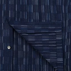 NEW ARRIVALS Samurai Jeans SOS22-S03 Natural Indigo Ichimatsu Shirt Shima