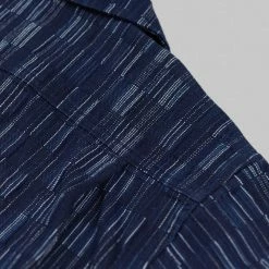 NEW ARRIVALS Samurai Jeans SOS22-S03 Natural Indigo Ichimatsu Shirt Shima