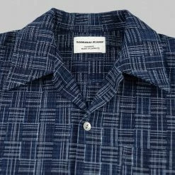 Samurai Jeans SOS22-S03 Natural Indigo Ichimatsu Shirt Koushi NEW ARRIVALS