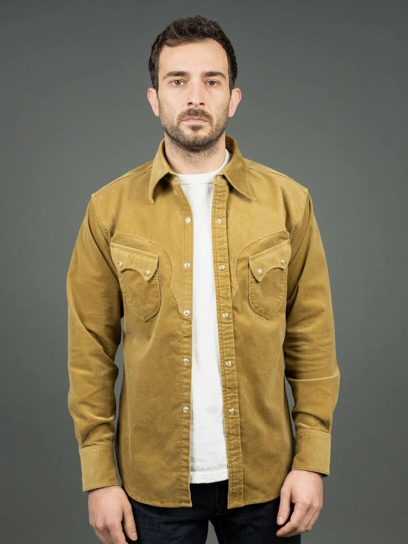 Stevenson Overall Co. Cody Shirt Beige Corduroy 6 Stevenson Overall Co. Cody Shirt Beige Corduroy