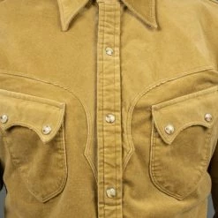 Stevenson Overall Co. Cody Shirt Beige Corduroy 36 Stevenson Overall Co. Cody Shirt Beige Corduroy