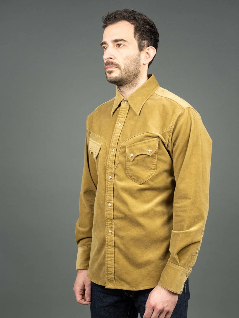 Stevenson Overall Co. Cody Shirt Beige Corduroy 5 Stevenson Overall Co. Cody Shirt Beige Corduroy