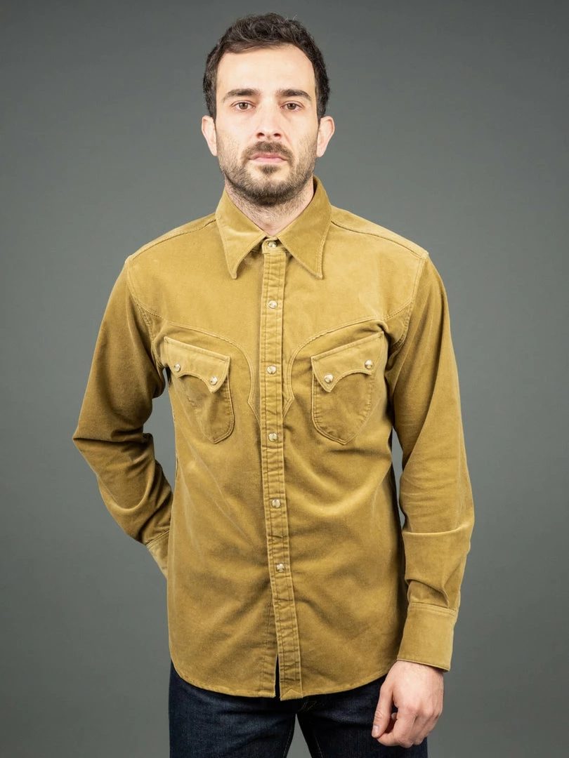 Stevenson Overall Co. Cody Shirt Beige Corduroy 3 Stevenson Overall Co. Cody Shirt Beige Corduroy