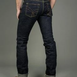 The Strike Gold 5105 15oz Slub Grey Weft Slim Straight Jeans