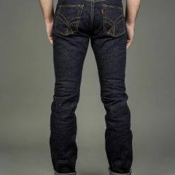 The Strike Gold 5105 15oz Slub Grey Weft Slim Straight Jeans