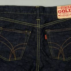 The Strike Gold 5105 15oz Slub Grey Weft Slim Straight Jeans