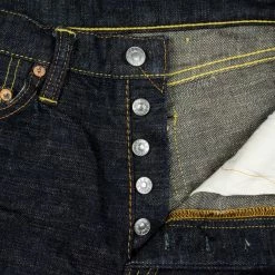 The Strike Gold 5105 15oz Slub Grey Weft Slim Straight Jeans