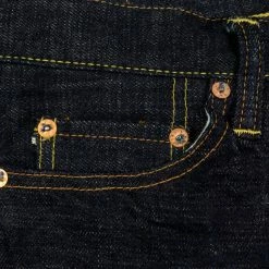 The Strike Gold 5105 15oz Slub Grey Weft Slim Straight Jeans