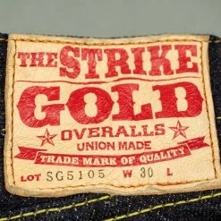 The Strike Gold 5105 15oz Slub Grey Weft Slim Straight Jeans
