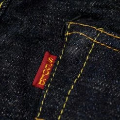 The Strike Gold 5105 15oz Slub Grey Weft Slim Straight Jeans