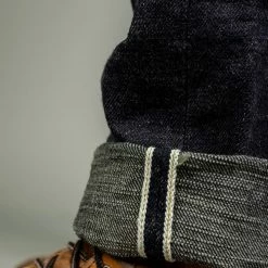 The Strike Gold 5105 15oz Slub Grey Weft Slim Straight Jeans