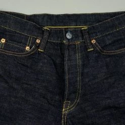 The Strike Gold 5105 15oz Slub Grey Weft Slim Straight Jeans