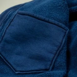 The Strike Gold Indigo Loopwheeled Shawl Collar Cardigan 51 The Strike Gold Indigo Loopwheeled Shawl Collar Cardigan