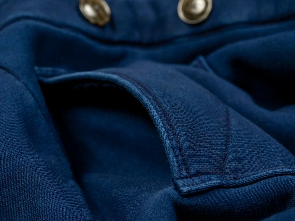 The Strike Gold Indigo Loopwheeled Shawl Collar Cardigan 24 The Strike Gold Indigo Loopwheeled Shawl Collar Cardigan