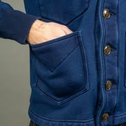 The Strike Gold Indigo Loopwheeled Shawl Collar Cardigan 38 The Strike Gold Indigo Loopwheeled Shawl Collar Cardigan