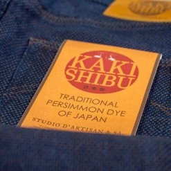STUDIO D´ARTISAN Studio D'Artisan 1831 Kakishibu Sashiko Tight Straight Jeans