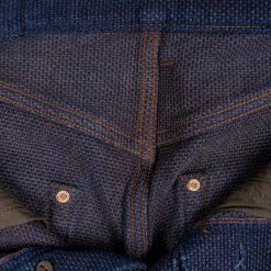 STUDIO D´ARTISAN Studio D'Artisan 1831 Kakishibu Sashiko Tight Straight Jeans