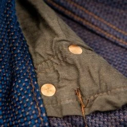 STUDIO D´ARTISAN Studio D'Artisan 1831 Kakishibu Sashiko Tight Straight Jeans