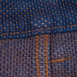 STUDIO D´ARTISAN Studio D'Artisan 1831 Kakishibu Sashiko Tight Straight Jeans