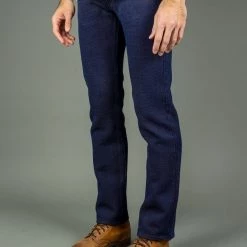 STUDIO D´ARTISAN Studio D'Artisan 1831 Kakishibu Sashiko Tight Straight Jeans