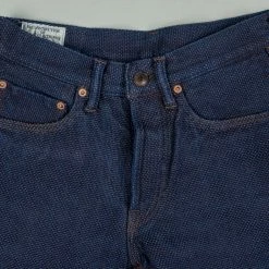 STUDIO D´ARTISAN Studio D'Artisan 1831 Kakishibu Sashiko Tight Straight Jeans