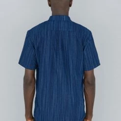 STUDIO D´ARTISAN Studio D'Artisan Indigo Shijira Kasuri Shirt NEW ARRIVALS