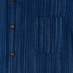 STUDIO D´ARTISAN Studio D'Artisan Indigo Shijira Kasuri Shirt NEW ARRIVALS 31 STUDIO D´ARTISAN Studio D'Artisan Indigo Shijira Kasuri Shirt NEW ARRIVALS