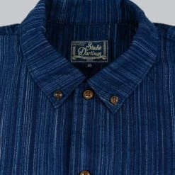 STUDIO D´ARTISAN Studio D'Artisan Indigo Shijira Kasuri Shirt NEW ARRIVALS 32 STUDIO D´ARTISAN Studio D'Artisan Indigo Shijira Kasuri Shirt NEW ARRIVALS