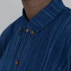 STUDIO D´ARTISAN Studio D'Artisan Indigo Shijira Kasuri Shirt NEW ARRIVALS 27 STUDIO D´ARTISAN Studio D'Artisan Indigo Shijira Kasuri Shirt NEW ARRIVALS