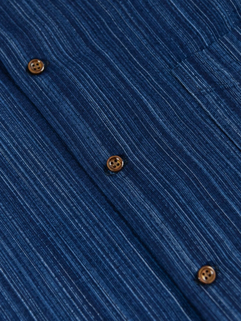 STUDIO D´ARTISAN Studio D'Artisan Indigo Shijira Kasuri Shirt NEW ARRIVALS 20 STUDIO D´ARTISAN Studio D'Artisan Indigo Shijira Kasuri Shirt NEW ARRIVALS