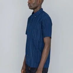 STUDIO D´ARTISAN Studio D'Artisan Indigo Shijira Kasuri Shirt NEW ARRIVALS 24 STUDIO D´ARTISAN Studio D'Artisan Indigo Shijira Kasuri Shirt NEW ARRIVALS