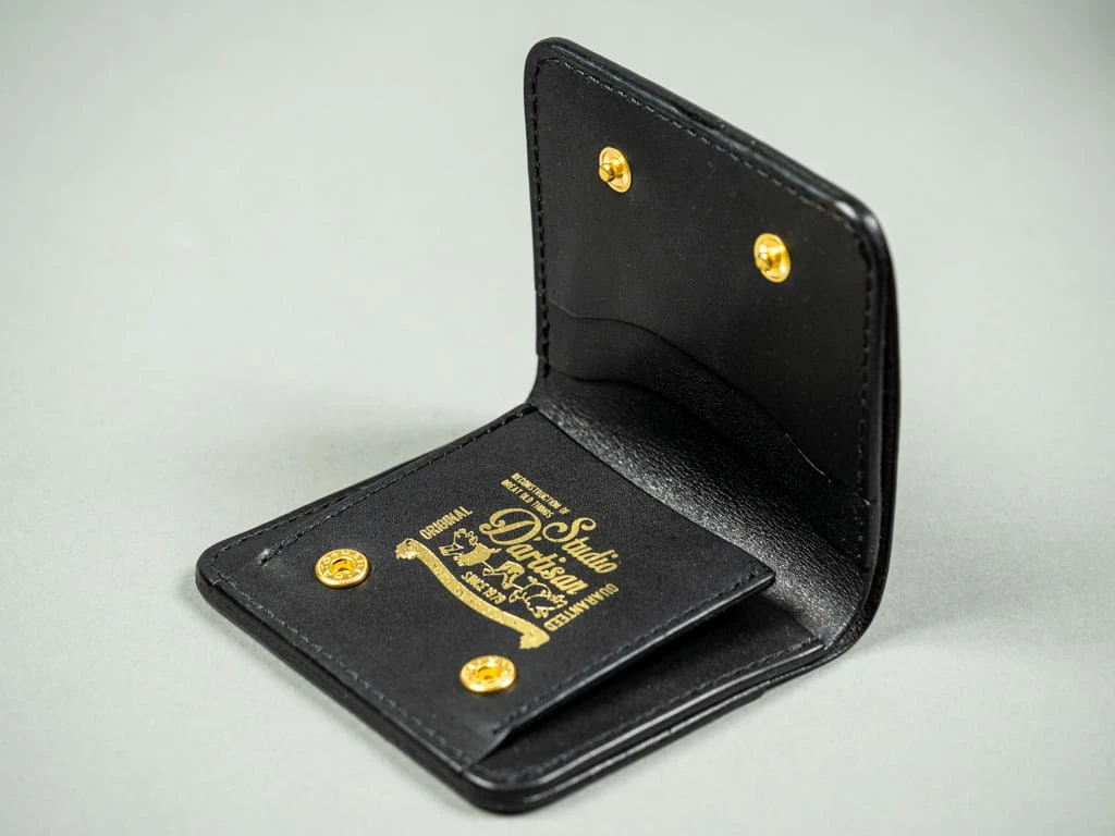 STUDIO D´ARTISAN Studio D'Artisan Black Leather Mini Wallet 4 STUDIO D´ARTISAN Studio D'Artisan Black Leather Mini Wallet