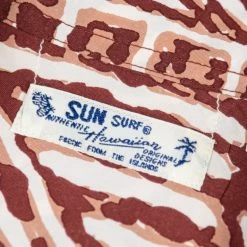 Sun Surf Polynesian Tapa Design Hawaiian Shirt Brown NEW ARRIVALS