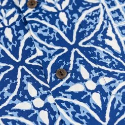 Sun Surf Polynesian Tapa Design Hawaiian Shirt Navy